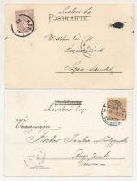 2 db RÉGI (1905 előtti) litho művészlap / 2 pre-1905 litho art postcards
