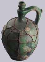 Korsó. Fonott javítással, Dél-Alföld, cca 19. sz. második fele, m: 29 cm