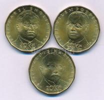 Csehország 2019. 20K sárgarézzel bevont acél "Alois Rašín" + 20K sárgarézzel bevont acél &...