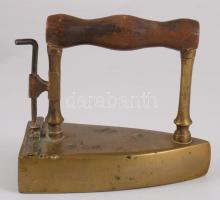 Antik bronz rézbetétes vasaló eredeti betéttel. 18x15 cm
