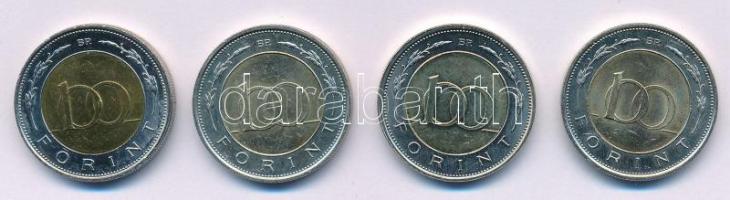 2002. 100Ft "Kossuth" + 2022. 100Ft "Pénzmúzeum" + 2024. 100Ft "Magyar Nemz...