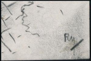 Ruzicskay György (1896-1993): Padam... Szén, papír, jelzett, 20,5x13,5 cm