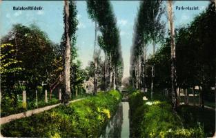 1908 Balatonföldvár, park részlet (kopott sarkak / worn corners)