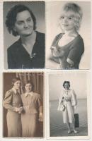 17 db RÉGI és MODERN fotós képeslap: hölgyek / 17 pre-1945 and modern photo postcards: ladies