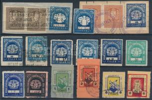 15 db Hódmezővásárhely városi illetékbélyeg