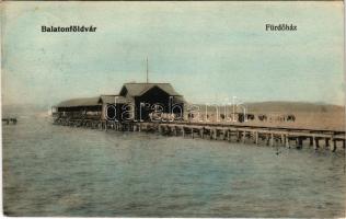 1906 Balatonföldvár, Fürdőház. Gerendai Gyula kiadása