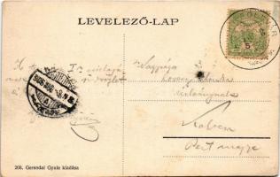 1906 Balatonföldvár, Fürdőház. Gerendai Gyula kiadása