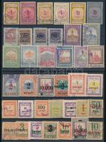 38 db Szeged városi illetékbélyeg 2 db stecklapon