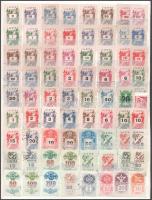 1946-2000 126 db okmánybélyeg berakólapon