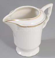 Zsolnay manófüles tejkiöntő, jelzett, hibátlan, m: 10 cm