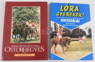 2 db lovas könyv - Hecker Walter-Palágyi Béla: Ostorhegyes. Bp., 1987, Mezőgazdasági. + dr. Ócsag Imre-Szidnainé dr. Csete Ágnes: Lóra gyerekek! Bp., 1986, Mezőgazdasági. Kiadói kartonált kötés, jó állapotban.