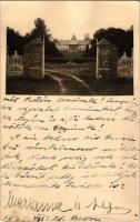1935 Óbecse, Stari Becej; kastély / castle. photo (gyűrődés / crease)