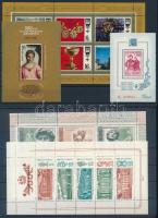 Szovjetunió 8 db blokk és kisív vagy kiállítási belépő, 3 stecklapon