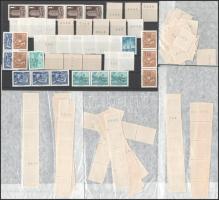 Automata bélyegek ellenőrző számokkal kis tétel, 4 tasakban és 1 közepes stecklapon