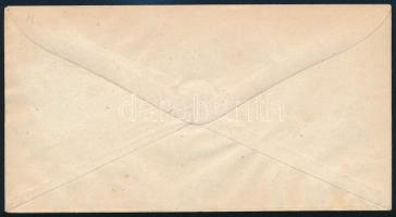 1871 15kr díjjegyes boríték, a "kr" körívben kis lemezhiba, használatlan