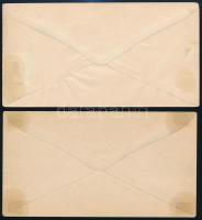 1874 5kr és 10kr használatlan díjjegyes boríték, mindkettő jó állapotban (Hodobay: 27 és 28)