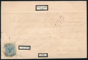 1854 Levél III. típusú 9kr bélyeggel bérmentesítve, "GYULA" - "PESTH"