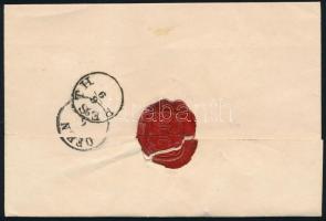 1854 Levél III. típusú 9kr bélyeggel bérmentesítve, "GYULA" - "PESTH"