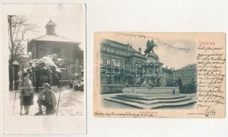 73 db RÉGI külföldi város képeslap, közte több Dél-Tirol / 73 pre-1945 foreign town postcards, with ...