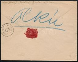 1886 Ajánlott levél kézzel írt ragjeggyel, 3 x 5kr bérmentesítéssel (az egyik pár), "GYULA"...