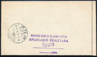 1915 Díjkiegészített, ajánlott zárt levelezőlap hivatalos vasúti levelezésből, R!