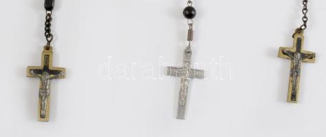 3 darab régebbi rózsafüzér, olvasó