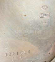 Eterna ezüst (Ag) tokos zsebóra, működik, de másodperc mutatója hiányzik, d: 5 cm