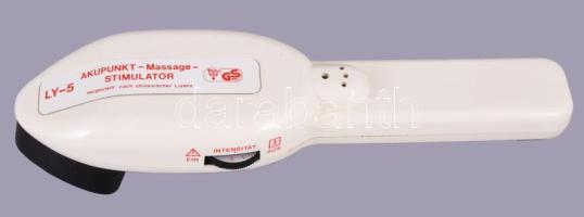 Akupunktúrás masszázs stimulátor, dobozában.