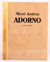 Mezei András: Adorno. Zsidó versek. DEDIKÁLT! Sam Herciger illusztrációival. Bp.,[1994.], Belvárosi....