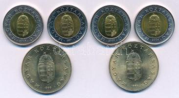 1994-1995. 100Ft Cu-Ni-Zn (2xklf) + 1997-2008. 100Ft (4xklf) T:AU patina Adamo F12, F12.1