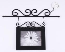 Vintage fém képkeret, dobozában, 32x22 cm