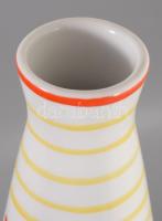 Zsolnay jazz zenekar mintás retro art deco váza. Kézzel festett, jelzett, hibátlan 41 cm