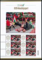 2023 Extrém sportok 16. - OCR-Akadálysport 6 db bélyeget tartalmazó megszemélyesített kisív