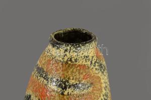 Tófej henger padlóváza. Jelzett, hibátlan m: 49 cm