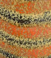 Tófej henger padlóváza. Jelzett, hibátlan m: 49 cm