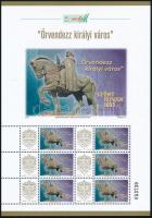 2025 Örvendezz királyi város 6 db bélyeget tartalmazó megszemélyesített kisív