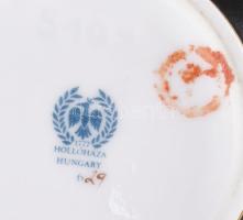 Hollóházi Jurcsák László által tervezett váza: Női fejek. Matricás, jelzett, hibátlan, m: 10 cm