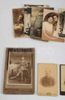 Vegyes katonai fotó tétel, 16 db, változó méretben és állapotban