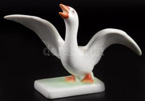 Herendi liba. Kézzel festett, jelzett, hibátlan 17x11 cm