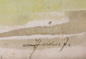 Halász József (1874-1935): Vízimalom, Szöllős (Sopron környéke), 1916. Akvarell, papír, jelzett. Kis...