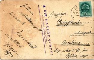 1940 Naszód, Nasaud; leányok népviseletben / girls in folk costumes. photo + "M. Kir. Naszód vá...