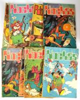 9 db Kockás képregény, kissé kopottas állapotban