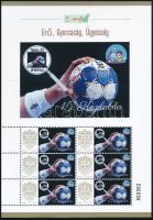 2025 Tanulj és sportolj 15. Kézilabda 6 db bélyeget tartalmazó megszemélyesített kisív