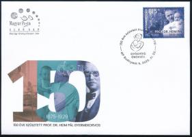 2025 150 éve született Prof. Dr. Heim Pál gyermekorvos FDC