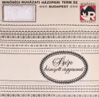 Háziipari Term. Sz. ágynemű garnitúra, dobozában.