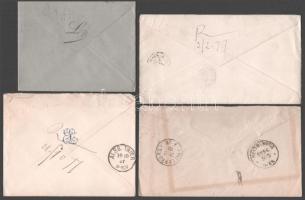 1877-1881 4 db levél