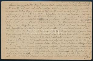 1918 Tábori posta levelezőlap olasz hadifogságból, Asinaráról küldve