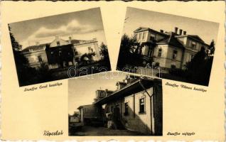 Répcelak, Stauffer Ernő kastélya, Stauffer sajtgyár, Stauffer Vilmos kastélya. Hangya Szövetkezet kiadása 1. sz. (EK)