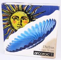 Arcopal kéken színezett kínáló dobozában, hibátlan, d: 32 cm