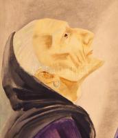 Gáborjáni Szabó Kálmán (1897-1955): Szenteltvíz, 1930-as évek. Tempera, rétegelt falemez, jelzett. H...